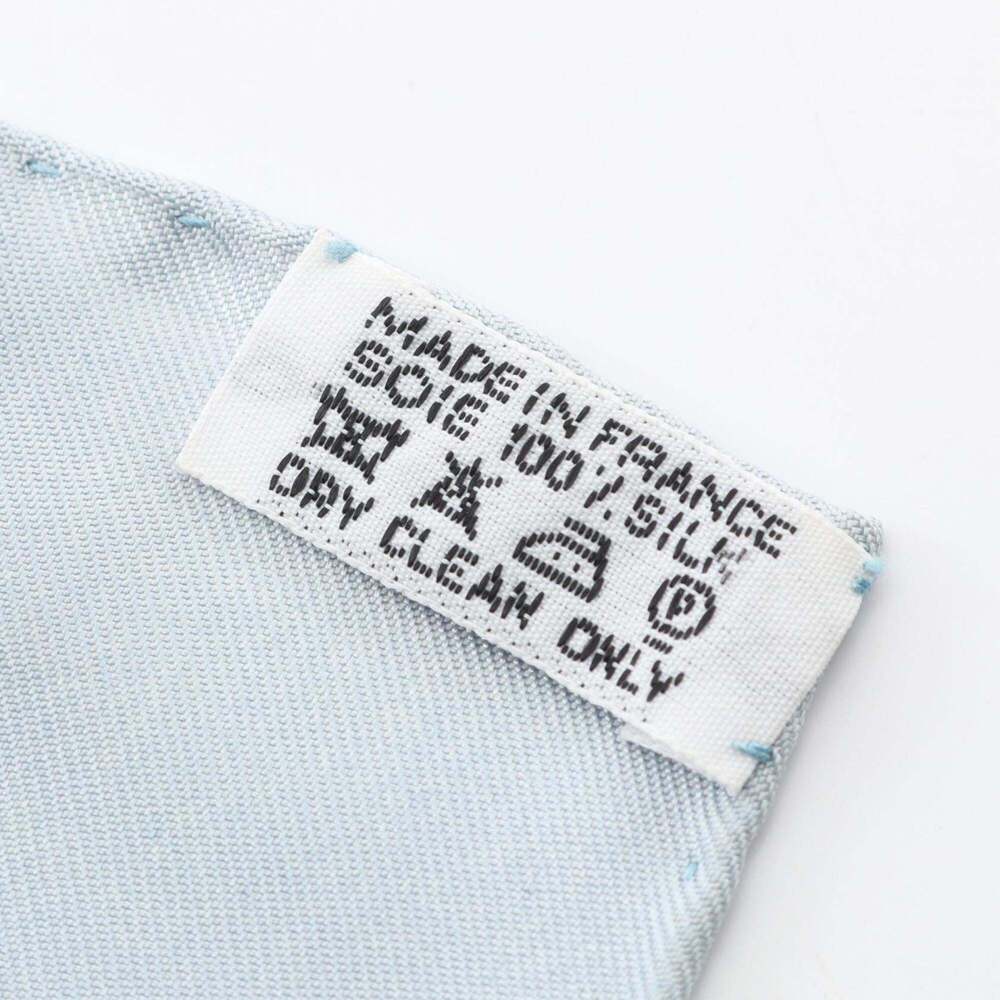 HERMES Authentic Blue Silk Scarf - Picture 3 of 5
